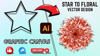 Illustrator Tutorial : How To Create Beautiful Floral Vector Design in Illustrator Using Blend Tool📌