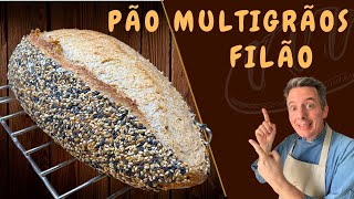 Pão Multigrãos  !!! Modelagem Filão com Fermentação Longa !!!