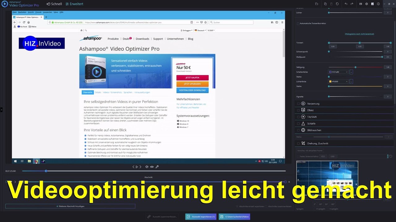 Update Videooptimierung leicht gemacht - HIZ208