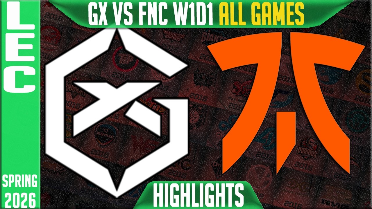 GX vs FNC ALL GAMES Highlights | LEC Spring 2026 W1D1 | GiantX vs Fnatic