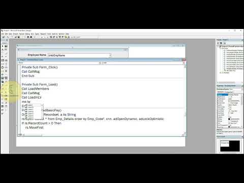 Visual basic 6.0 | Payroll Project 'frmSalaryMaster centering form' | CodeLearning