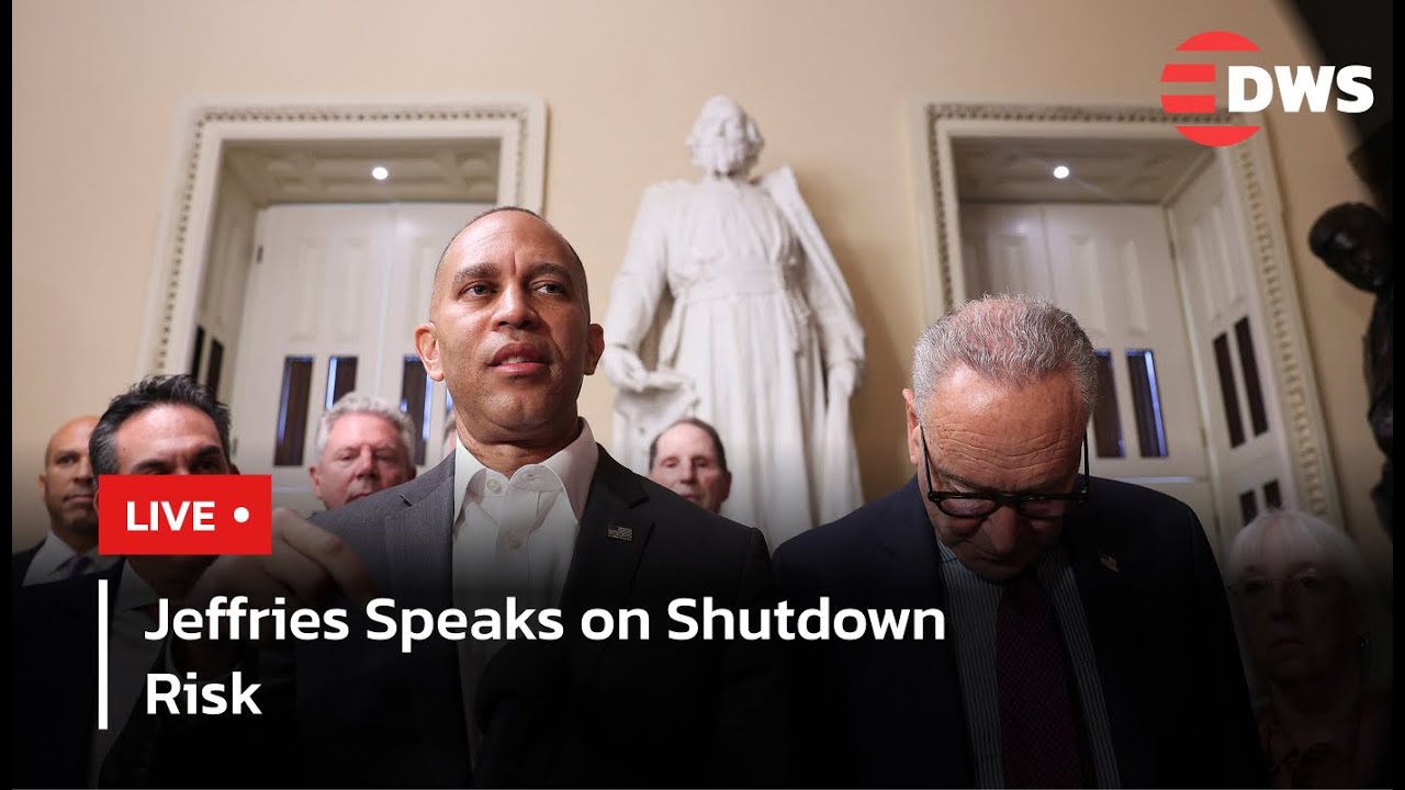 LIVE: U.S. Shutdown Threat: Hakeem Jeffries Speaks from Capitol Hill | AC1F