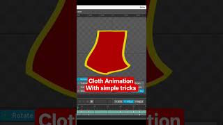 Cloth Animation Using Physics in Spine  for Game Animation #animation #shorts #gamedev