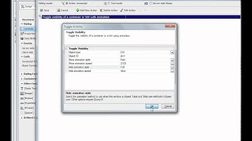 V11 Using Action Javascript to Toggle the Show/Hide State