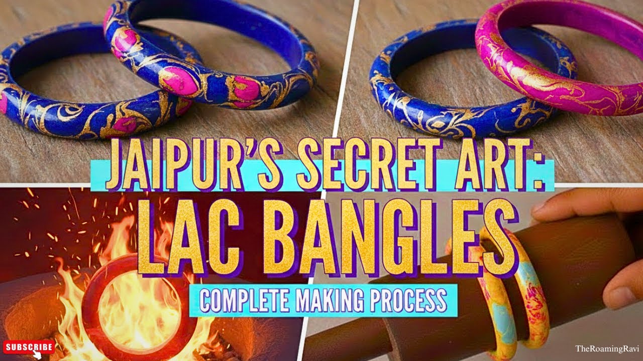 This is how Lac Bangles Are Made in Jaipur | Indian Street Craft 🇮🇳