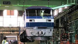 2019年10月26日 広島車両所公開 EF210-111 釣り上げ実演 13時の部