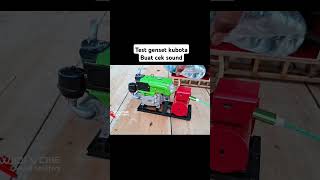 Genset Kubota Buat Cek Sound Miniatur