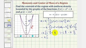 (New Version Available) Find the Centroid of a Bounded Region Involving Two Quadratic Functions