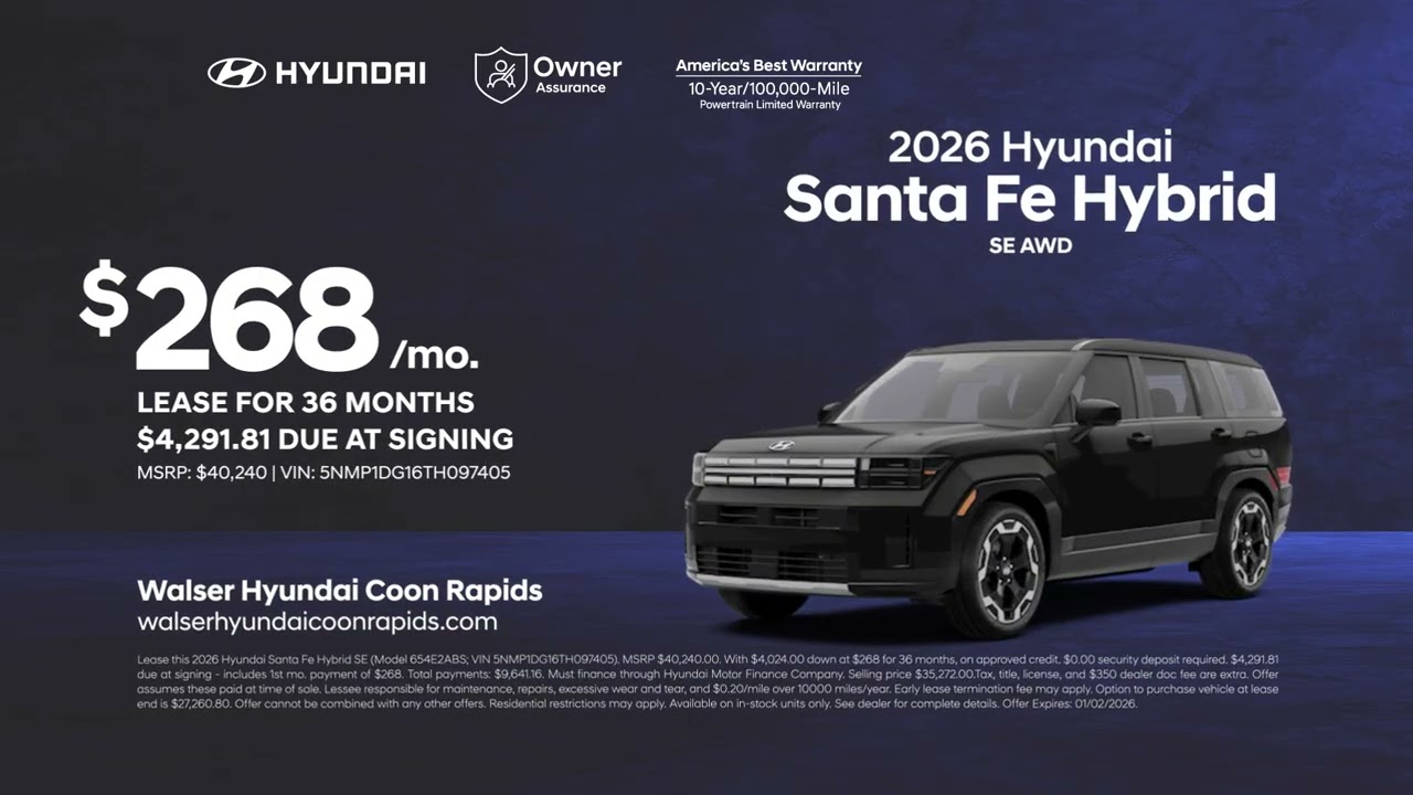 Hyundai Santa Fe Hybrid 01/02/2026 6695918