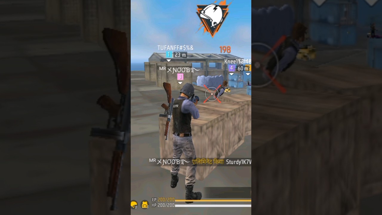 Free Fire Gameplay 🔥 Solo Vs Suaud 😱 -short video- 