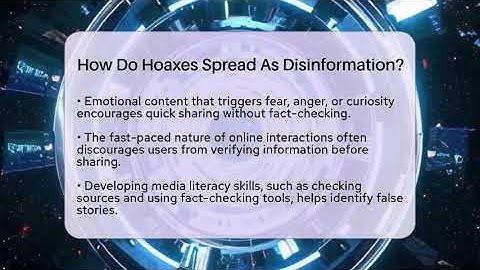 How Do Hoaxes Spread As Disinformation? - Media Literacy For Everyone