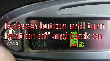 How to reset service interval spanner light on citroen xara picasso 2001 2002 2003 2004 2005