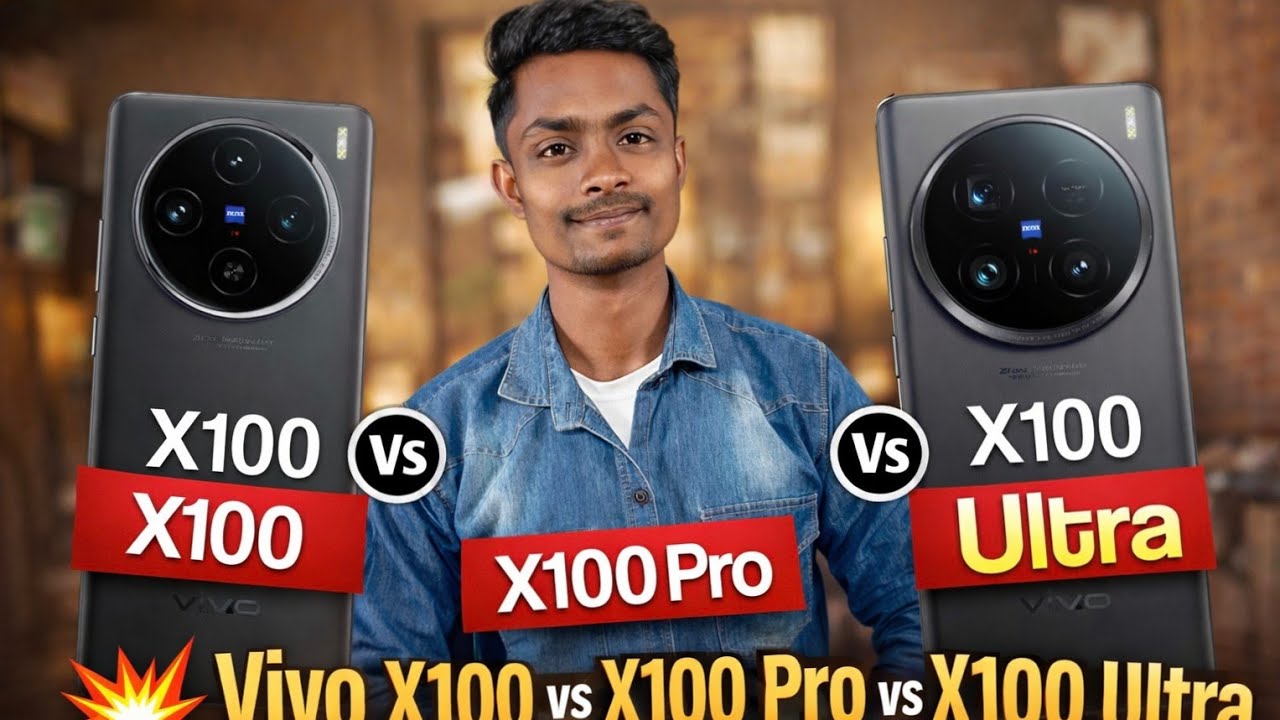 Vivo X100 vs X100 Pro vs X100 Ultra 🔥 Full Comparison | Camera, Zoom, Battery & Performance Test