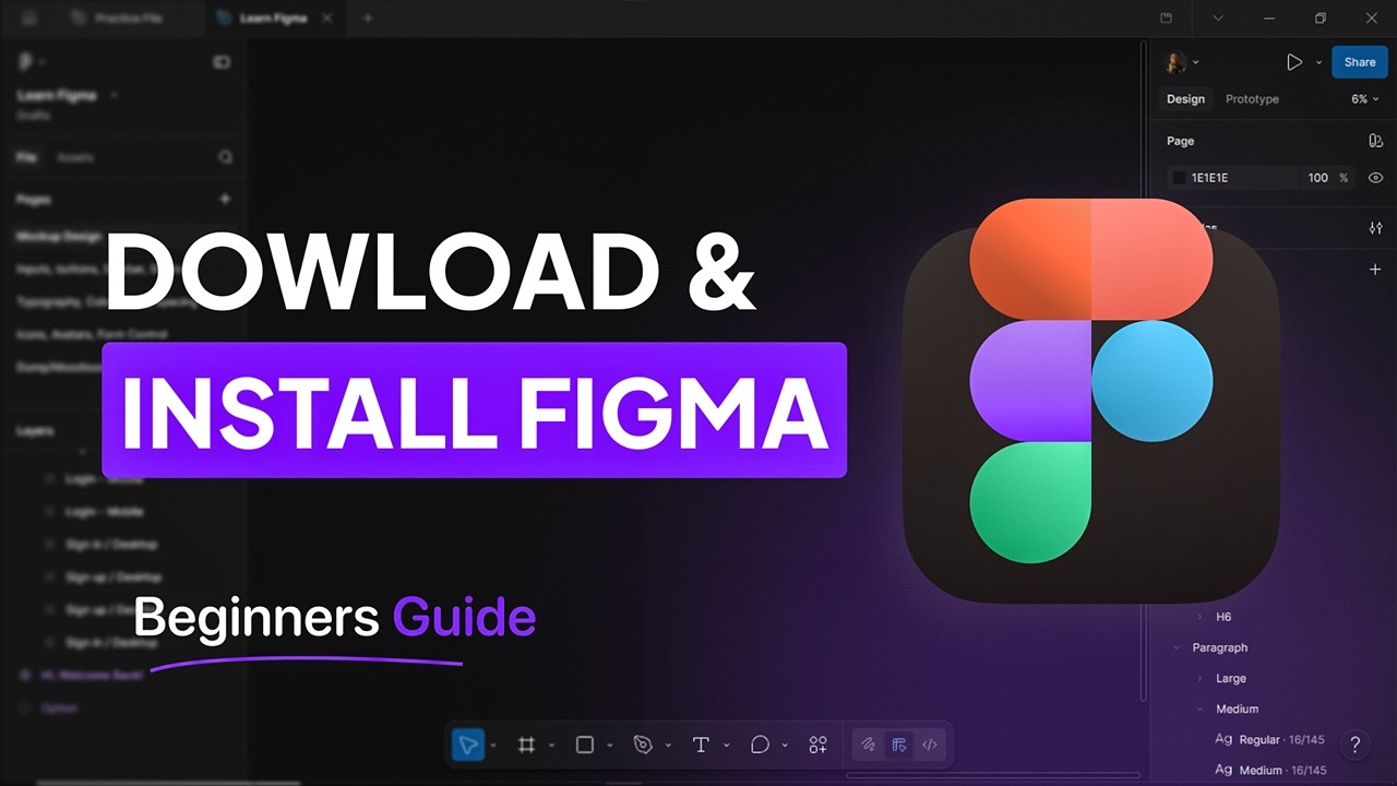 How to Download & Install Figma for UI/UX Design Beginners (Step-by ...