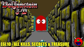 Wolfenstein 3D (ECWolf) - E6L10 Secret Floor - 100% No Commentary