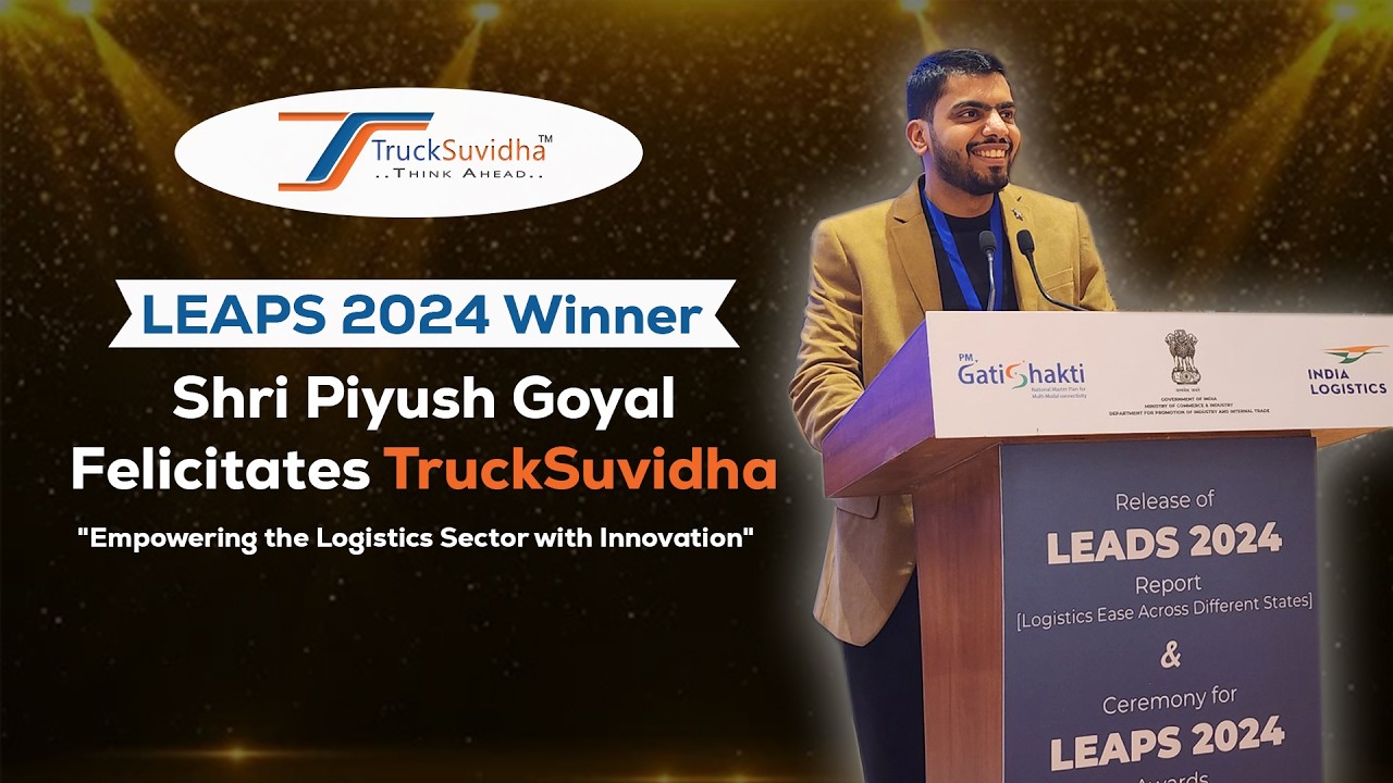 TruckSuvidha | Sarvodaya Infotech Wins LEAPS 2024 Award - Logistics Technology | LEADS 2024 | DPIIT