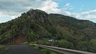 Driving from Ribeira Seca to Pico Do Facho View Point, Madeira, Portugal