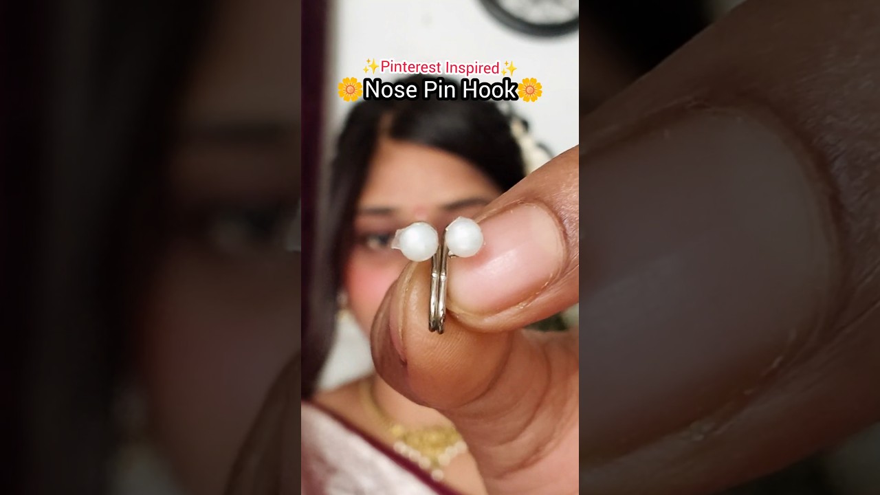 Nose Pin Using Hook 😱✨ ll 