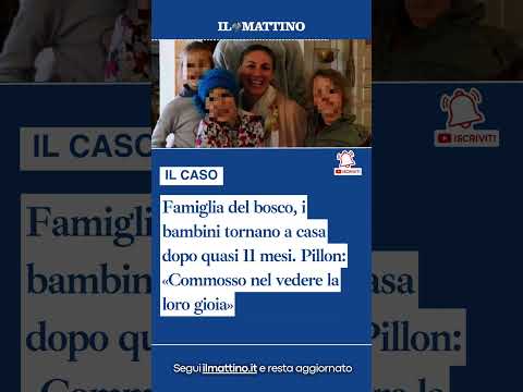 Video Famiglia del bosco, i bambini tornano a casa dopo quasi 11 mesi