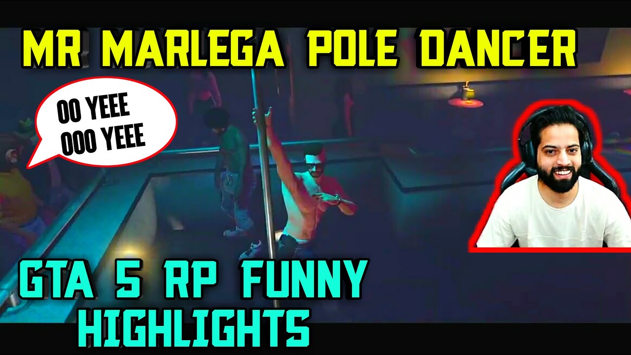 Mr marlega *pole dance* GTA 5 RP Funny Moments!!| ft Rakazone Gaming GTA 5 RP Funny Highlights.