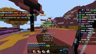 Pvp with a hacker  Fallentech skyblock