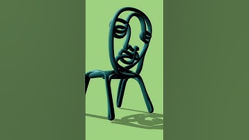 One line chair, drawn in the moment by Salventius 🪑 #shorts #GravitySketch