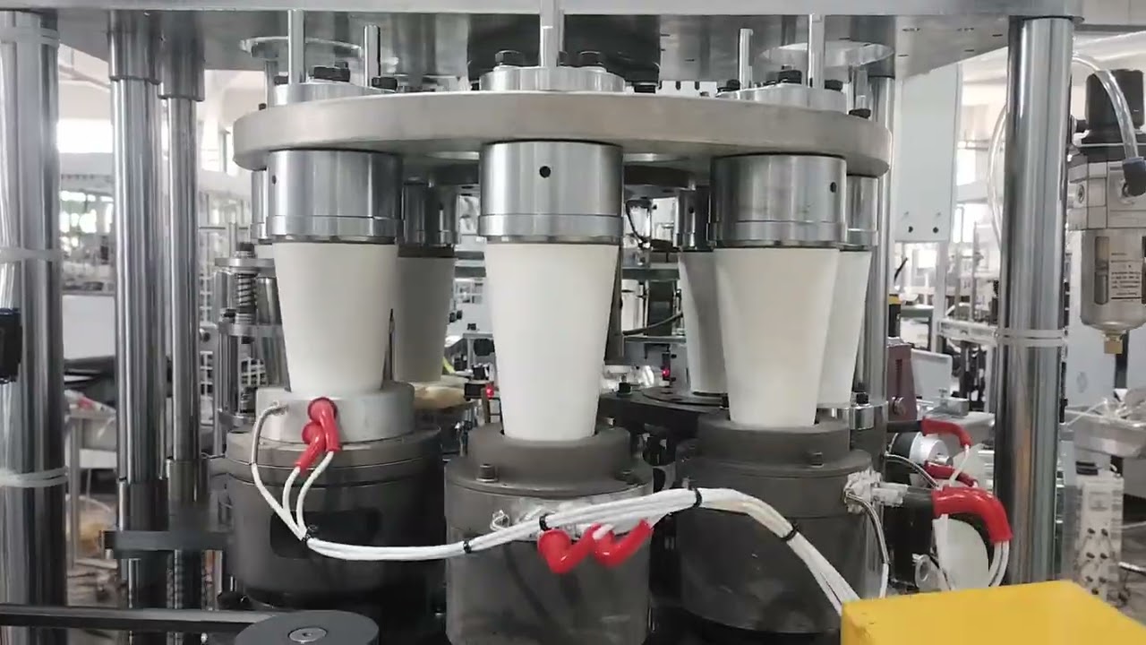 customized 14oz paper cup machine has been produced,test video very well