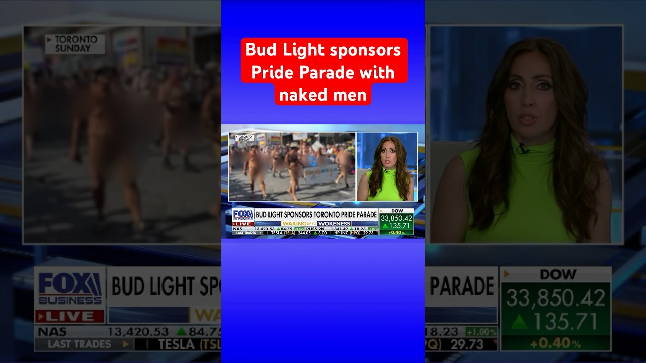 More Bud Light backlash after sponsoring Toronto Pride Parade with naked men #shorts