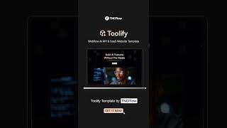 Toolify -  AI API &amp; SaaS Webflow Website Template