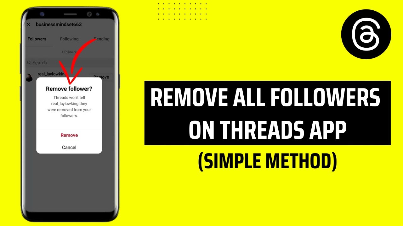 How To Remove All Followers On Threads App