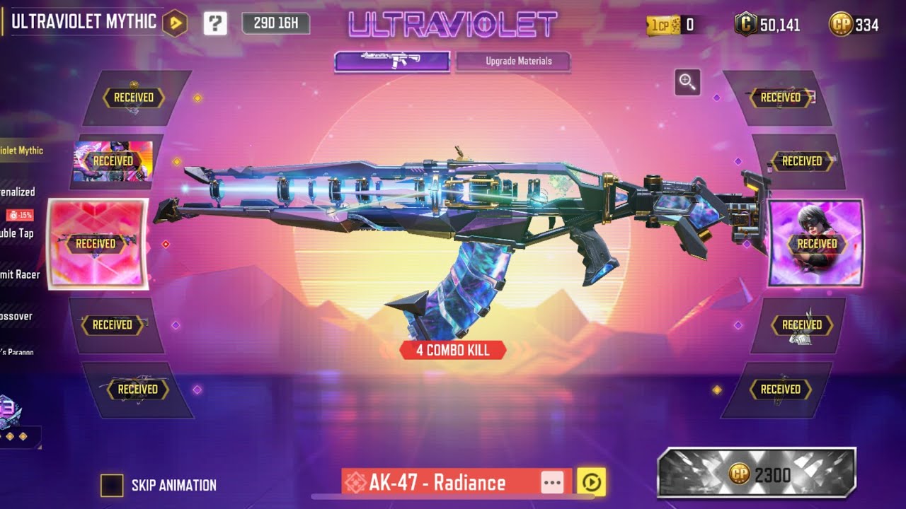 Buying Mythic AK-47 - Radiance & Maxing it out by Opening the ULTRAVIOLET MYTHIC REDUX Drop in CODM🌈