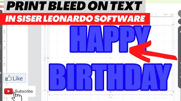 Adding a Print Bleed to Print and Cut Text in Siser Leonardo, Juliet & Romeo