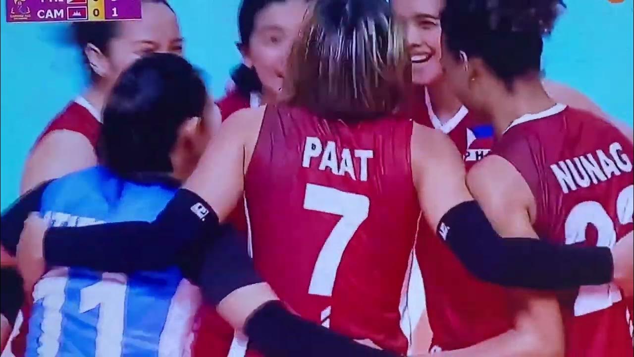 Philippines vs Cambodia volleyball first time in history that was