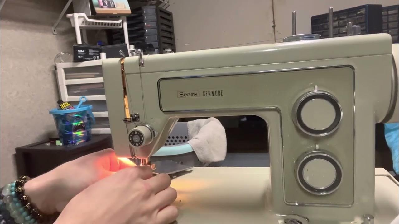 How to use sears Kenmore model 158.13180 sewing machine YouTube