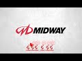 Six Luxo Lamps Spoof Midway Logo
