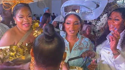See What Toyin Abraham Make Iyabo Ojo Do At Juma Jux And Priscilla's Wedding
