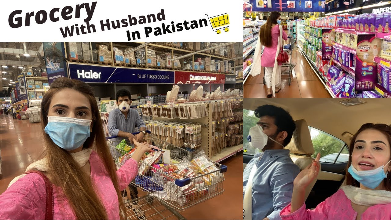 FIRST GROCERY SHOPPING WITH HUSBAND IN PAKISTAN | SidraMehran VLOGS