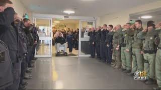 Baltimore County Officer Shot In Line Of Duty Returns To Work