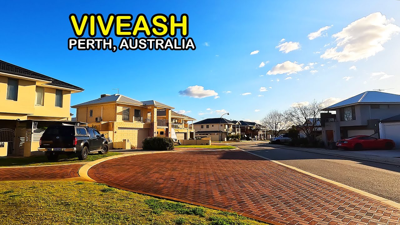 VIVEASH (Perth, Australia) - Suburb with Beautiful Natural Wetlands, Walking Tour 4K
