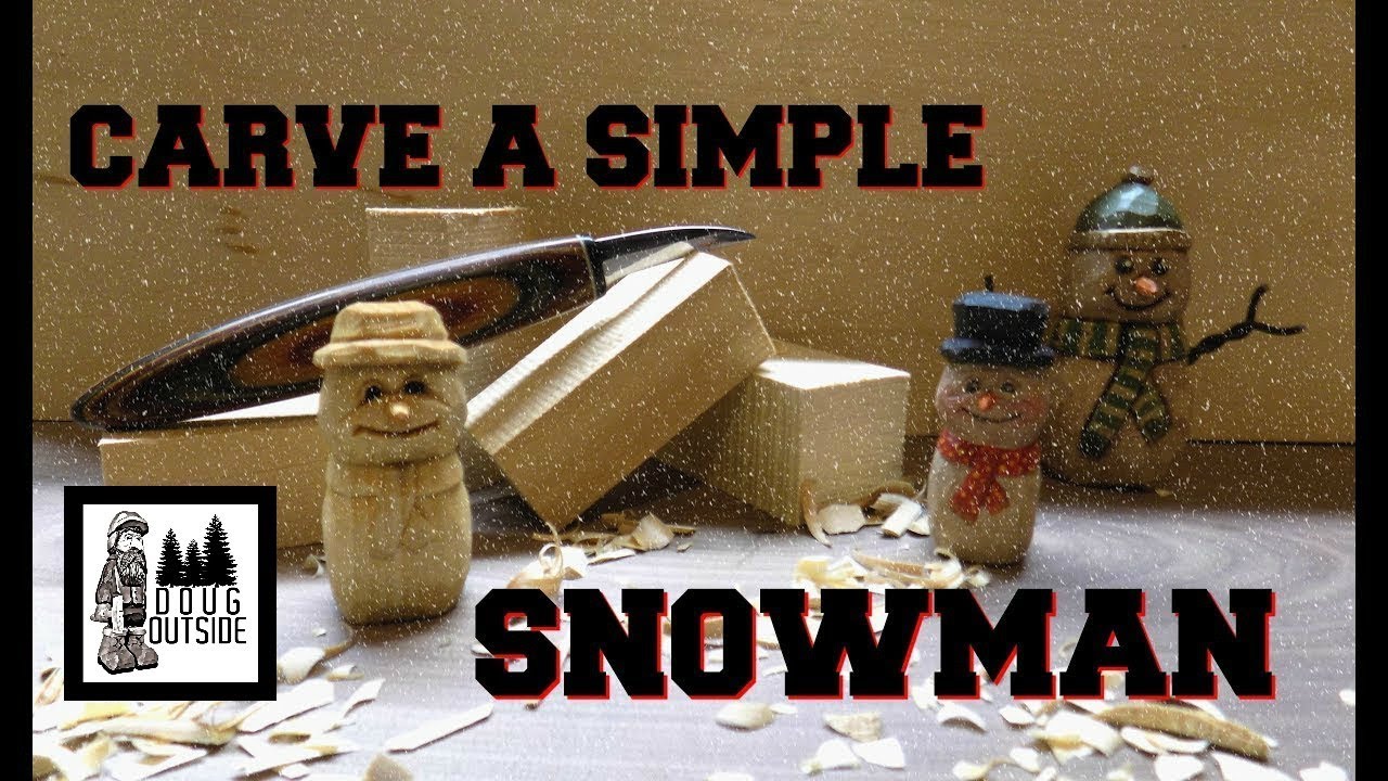 carve a simple snowman