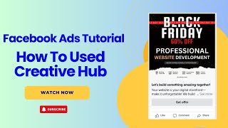 How To Use Creative Hub in Facebook Ads | Facebook Ads Tutorial #facebookads #facebooktutorials