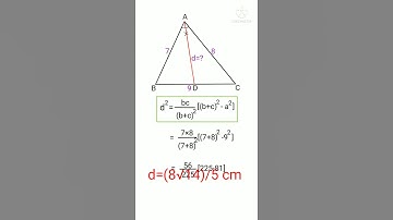 Length of angle bisector| formula| short trick| @logicxonomy| #shorts