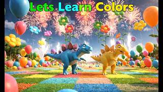 Learn Colors with Dinosaurs and Cars for Kids | Fun Color Adventure | Kidz Zone Bk | #learncolors