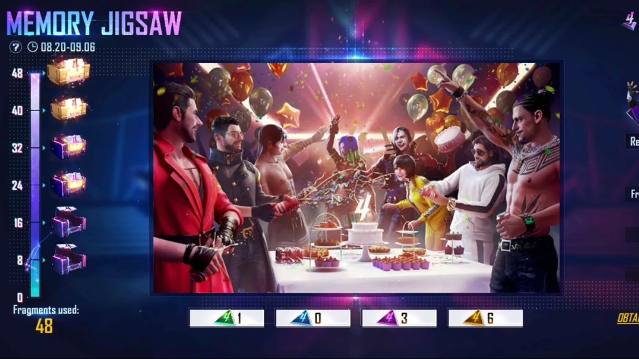 Memory Jigsaw Event - [Review] "Amplified Bassrock Bundle" on Lone Wolf Mode - | Garena Free Fire