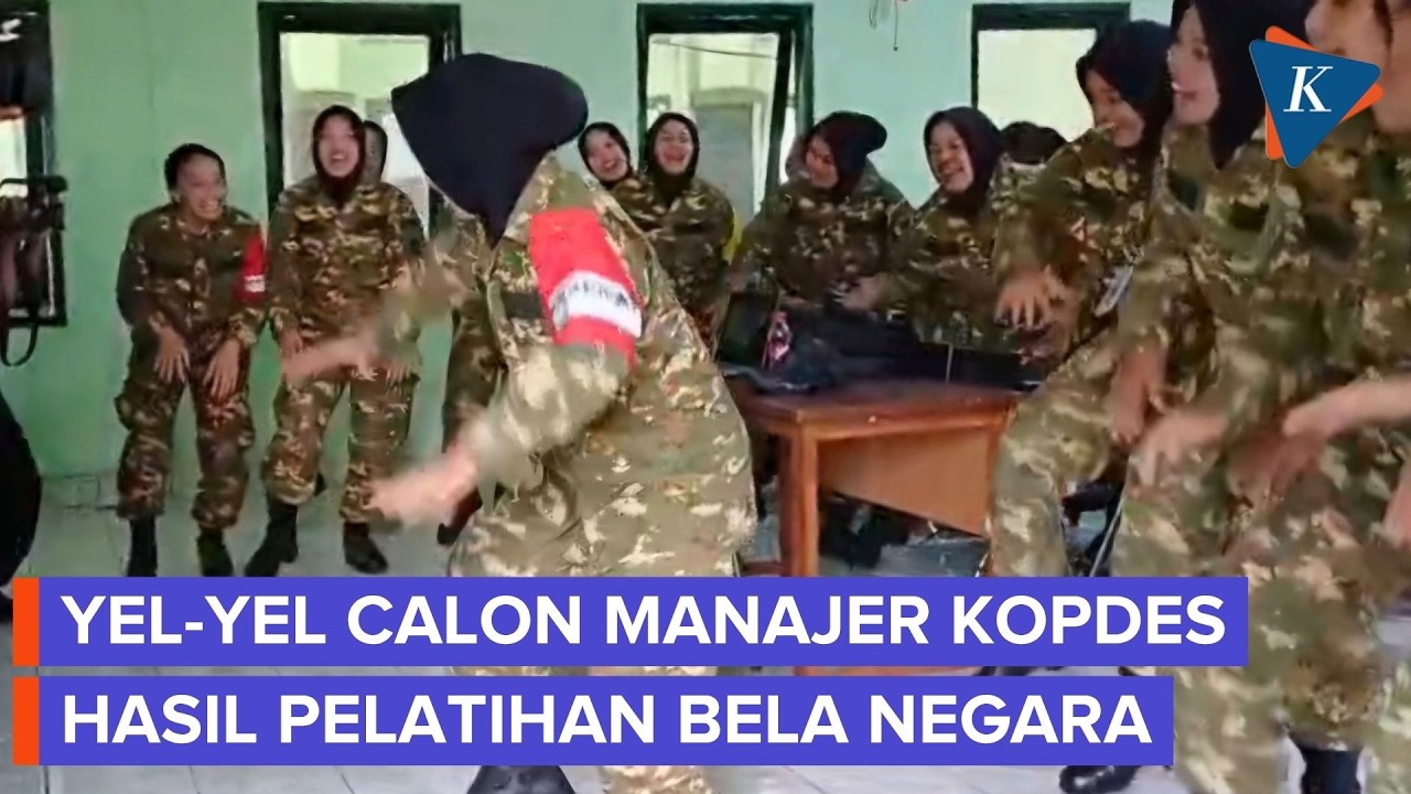 Yel-yel Calon Manajer Kopdes Saat Pembekalan Bela Negara, Teriak "Jiwa Korsa, Hura!"