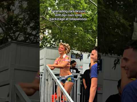 Fans surprise Zara Larsson backstage