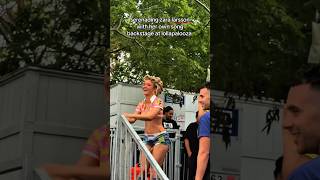 Fans surprise Zara Larsson backstage
