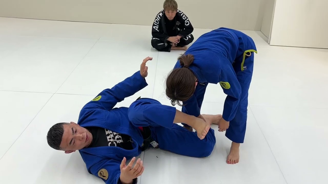 The basics of the Pants Grip Modified X-Guard, and the transition