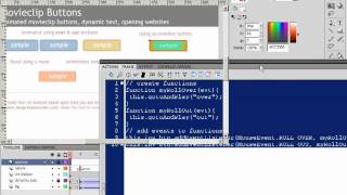 FlashCS4, Movieclip Buttons, part6, invisible buttons.avi