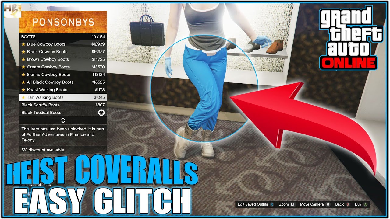 GTA 5 Online *NEW* HEIST COVERALLS GLITCH! *After Patch 1.34
